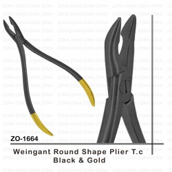 Weingant Round Shape Pliers T.C Black & Gold